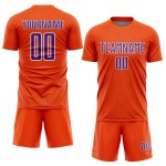 Shape Custom Sports Jersey Purple-White Orange Soccer Uniform Geometric Sublimation