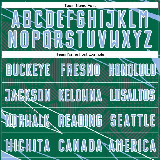 Blue-White Sports Light Sublimation Soccer Lines Green Uniform Kelly Jersey Custom