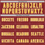 Geometric Jersey Shape Uniform Sublimation Soccer Crimson Gold-White Sports Custom